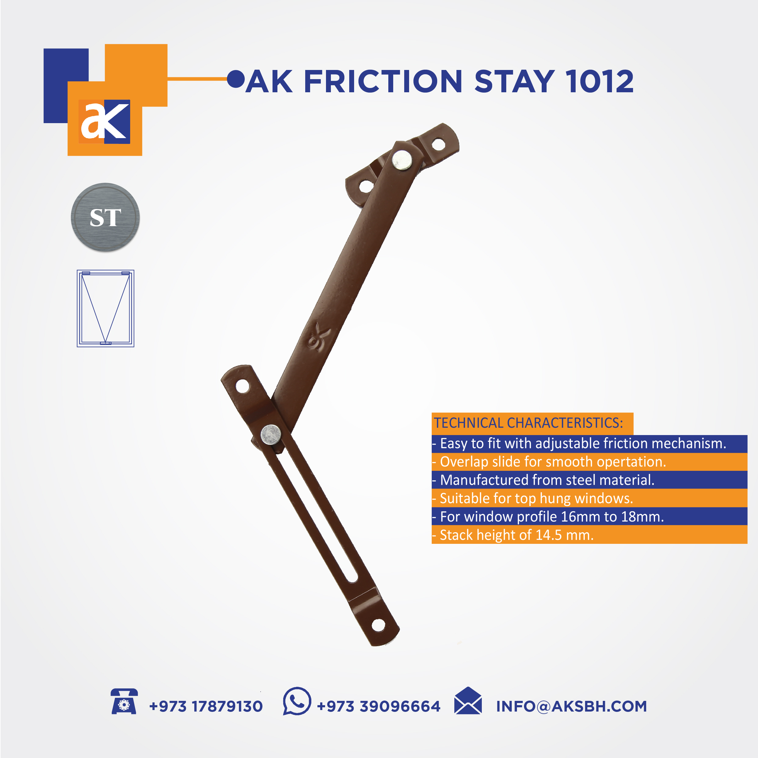 AK FRICTION STAY 1012 | Hardware Tools | Qetaat.com